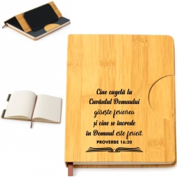 Agenda multifunctionala coperta bambus, Cine cugeta la Cuvantul Domnului